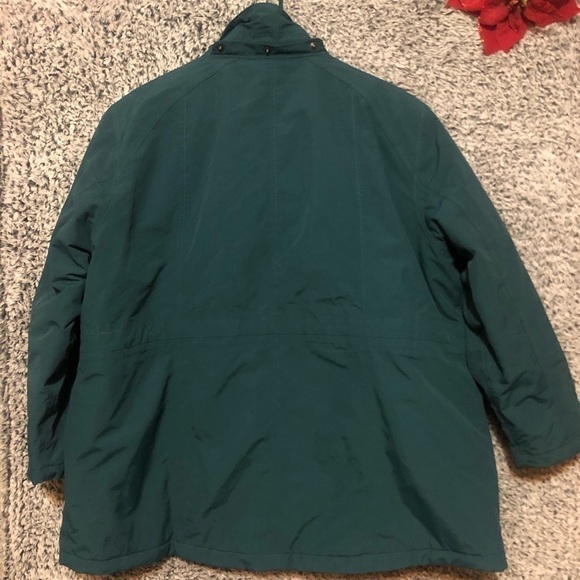 - LANDS END Womens Squall Parka/Coat-Size 1 X Fleece-Lined Green - Picture 5 of 9